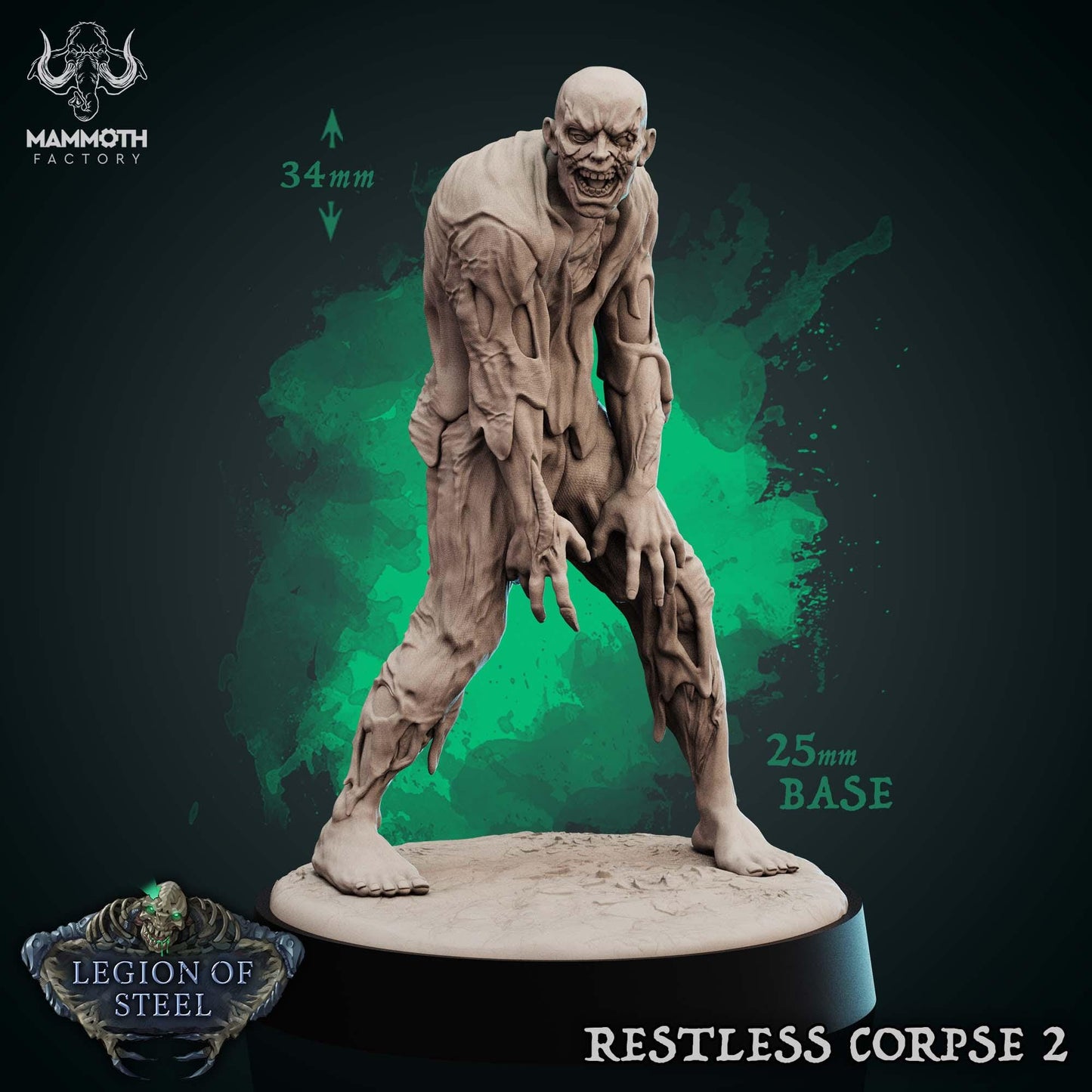 a statue of a creature with a green background
