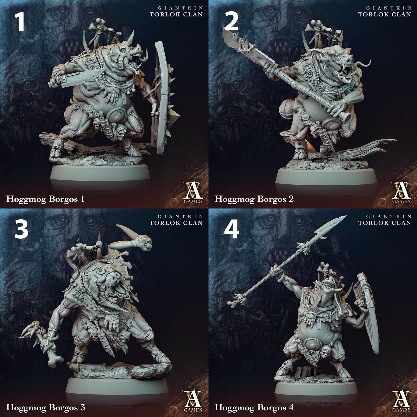 a set of four pictures of a knight with a sword