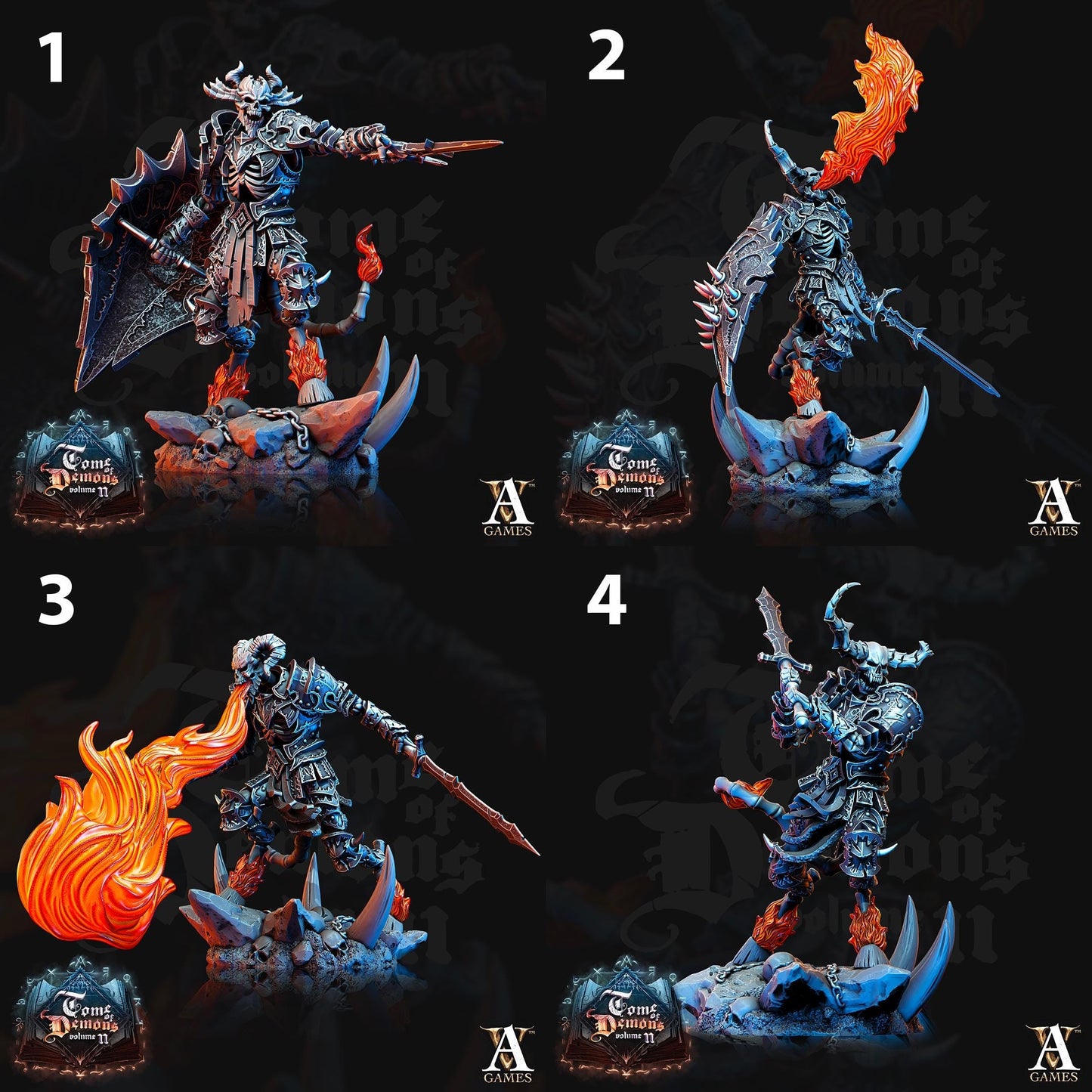 a series of photos showing different types of action figures