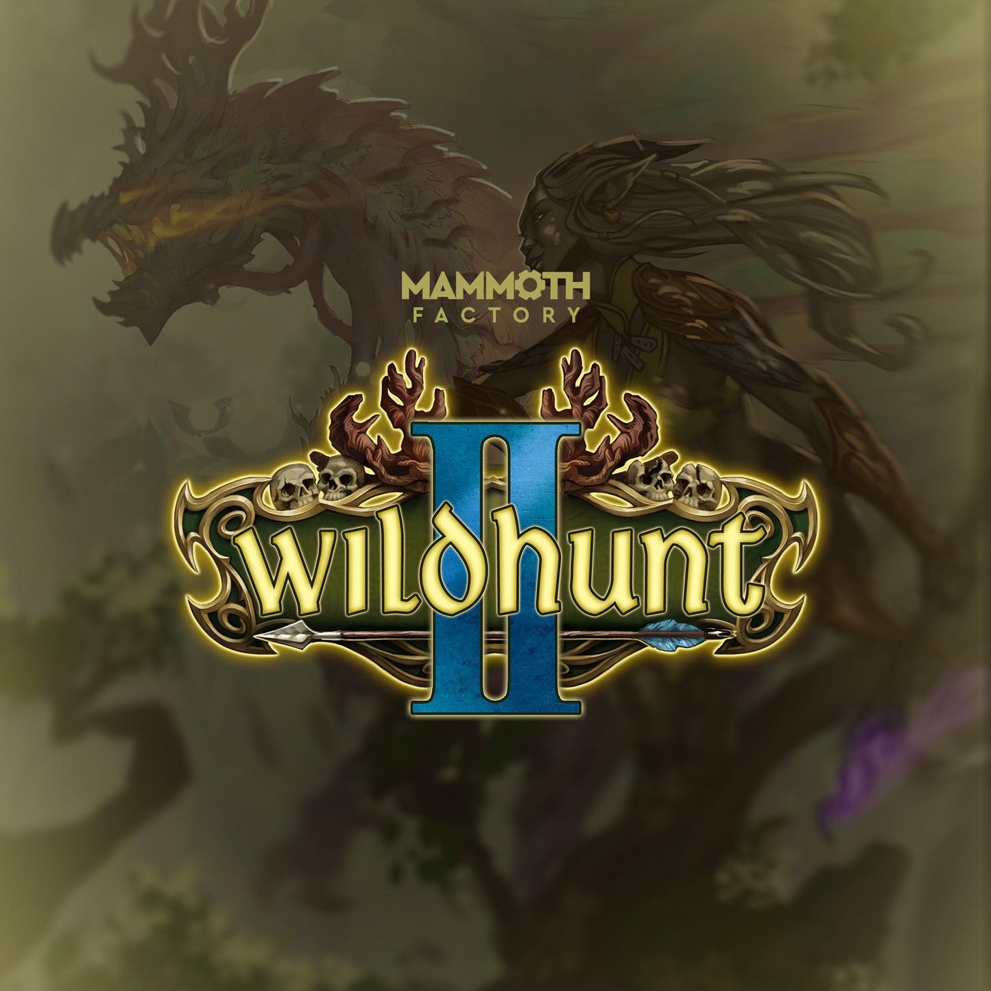 the logo for mammoth factory's wild hunt