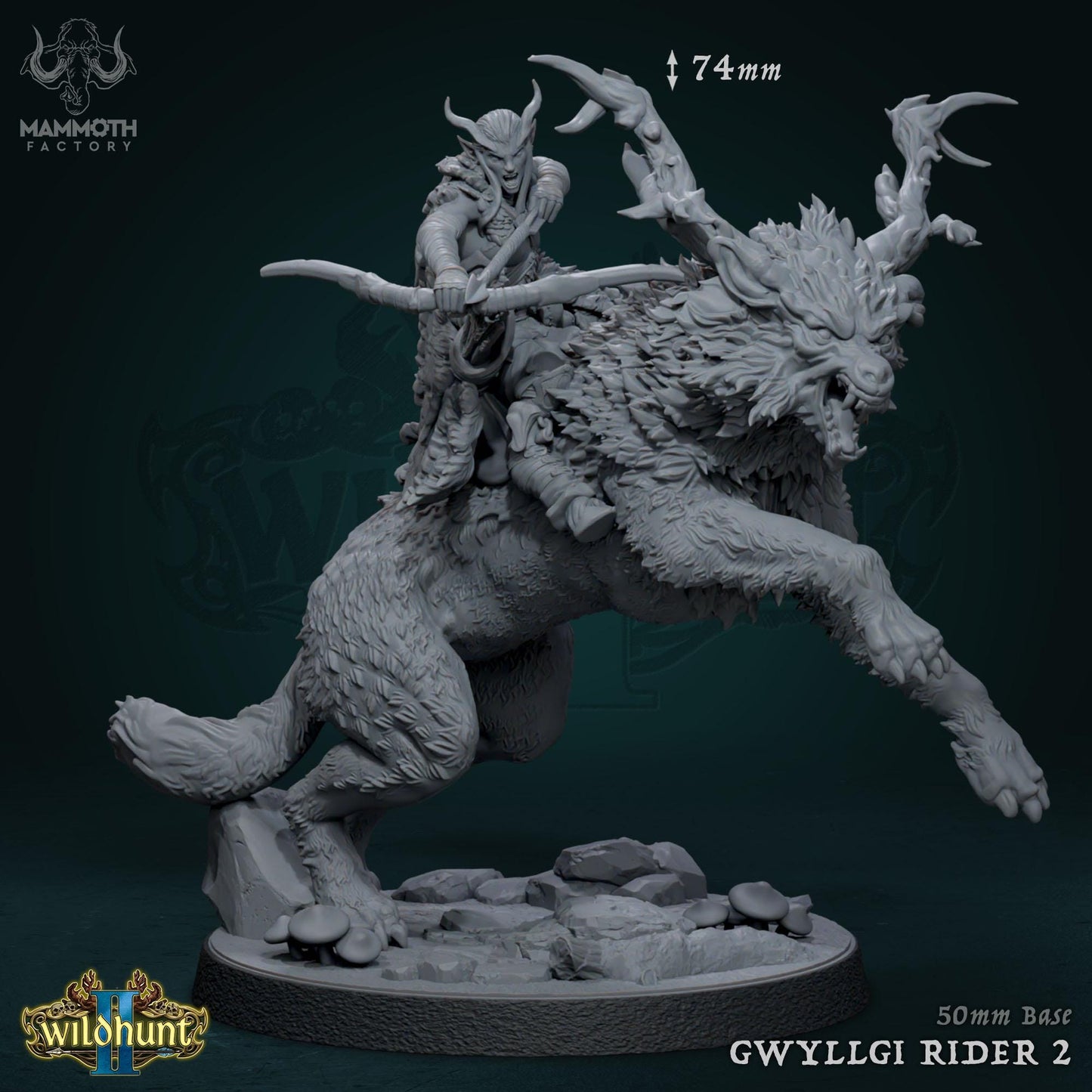 a statue of a creature with horns and claws