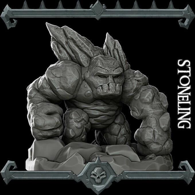 Stoneling | Nature Miniature | Rocket Pig Games | Resin | Fantasy | DnD | RPG | TTRPG | Tabletop