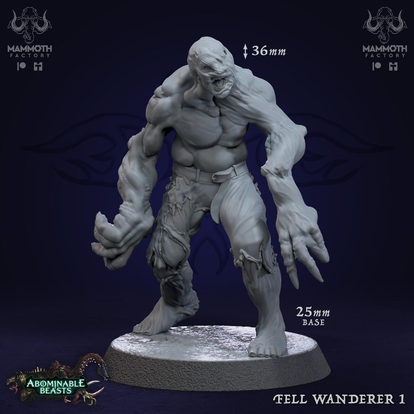 a white statue of a man with claws and claws