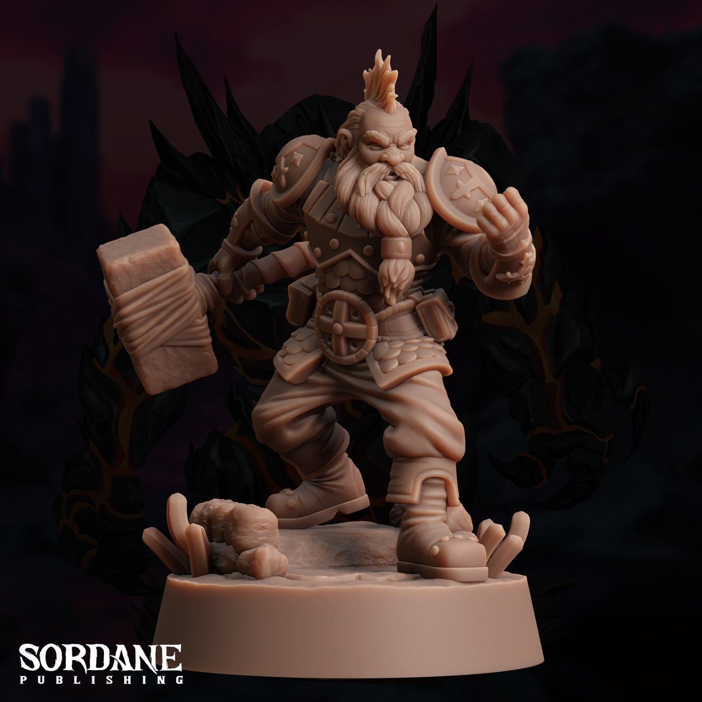a toy figurine of a man with a hammer