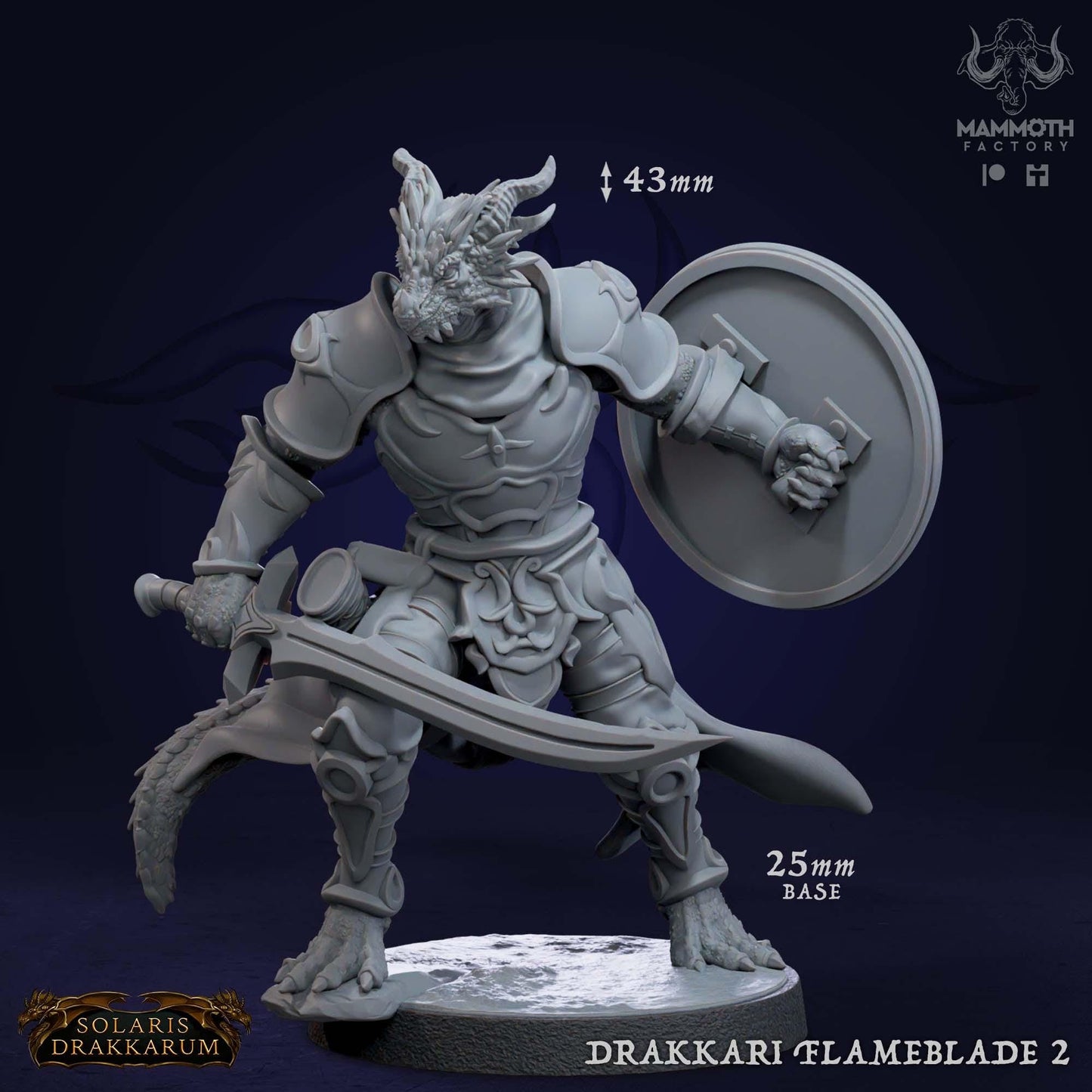 a statue of a knight with a shield and sword