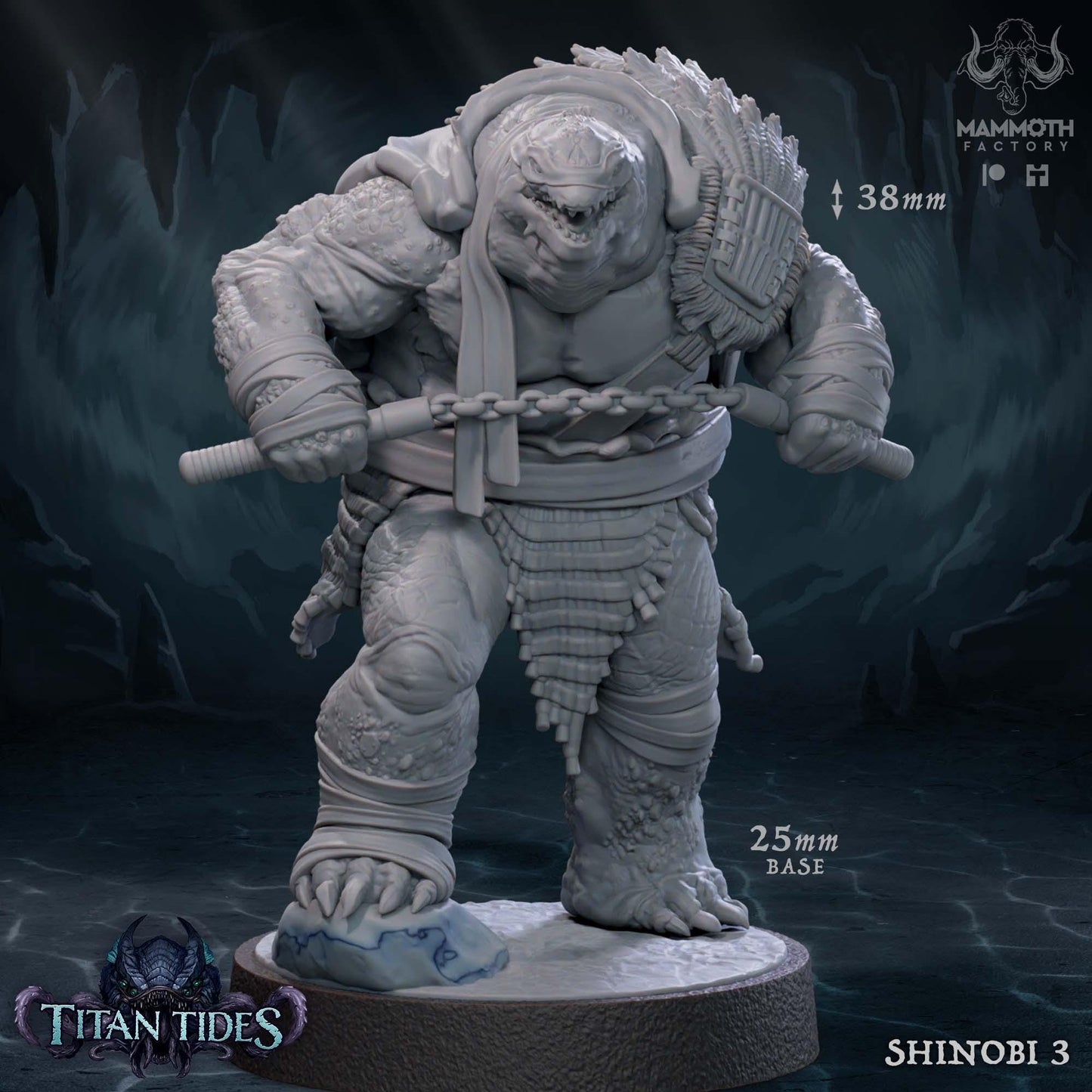 a statue of a creature with a sword