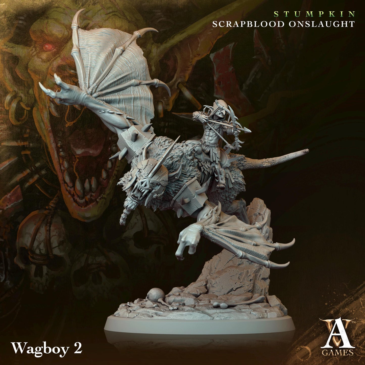 a statue of a dragon with a human body
