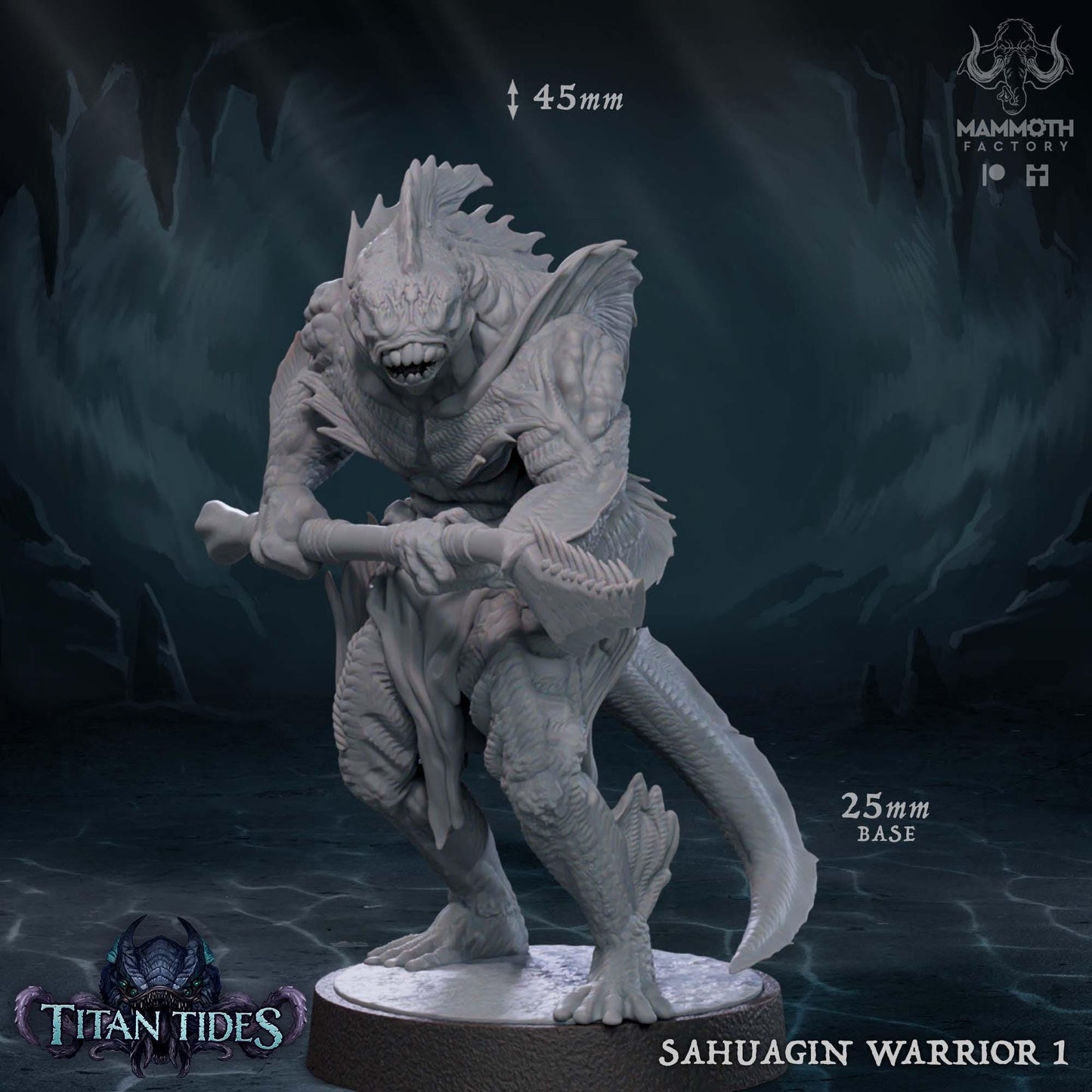 a statue of a creature with a hammer