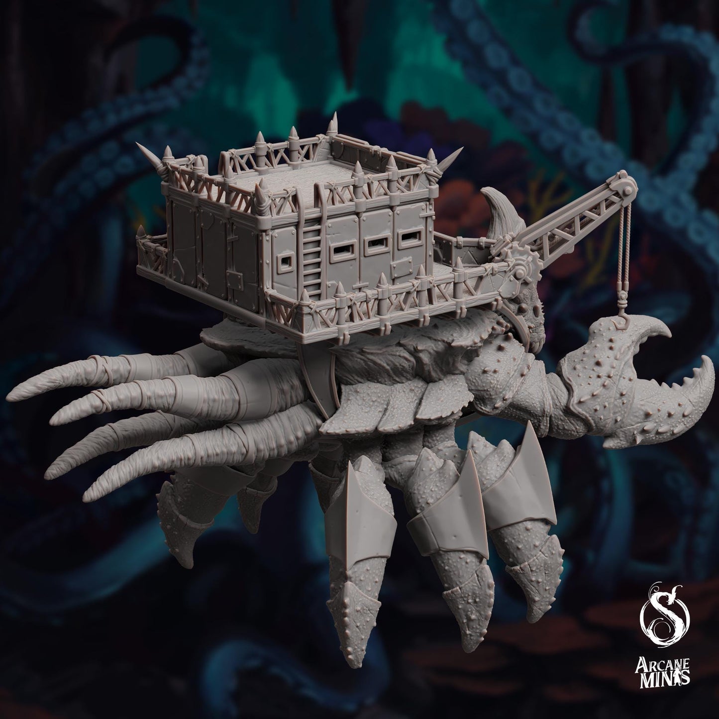 Pinnex Frigate | Massive Creature with Playable Interior and Exterior | DnD | Terrain | TTRPG | Fantasy | RPG | Tabletop | Spelljammer