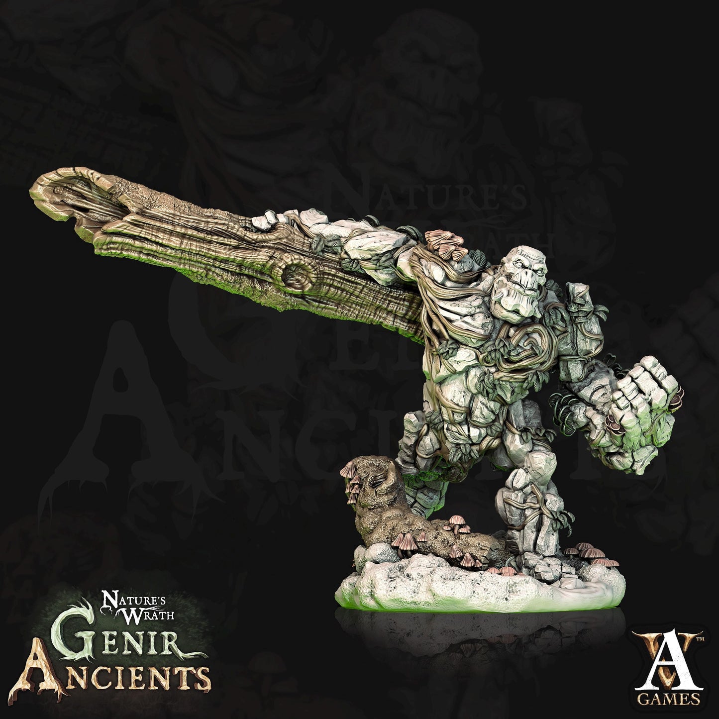 a statue of a creature with a large arm
