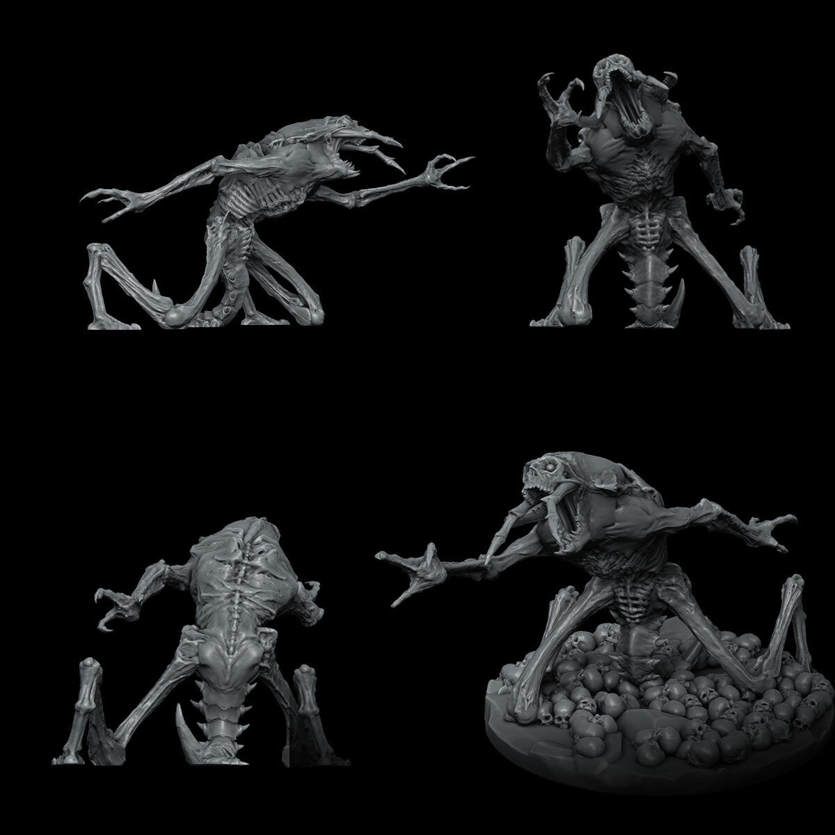 a group of alien figurines sitting next to each other