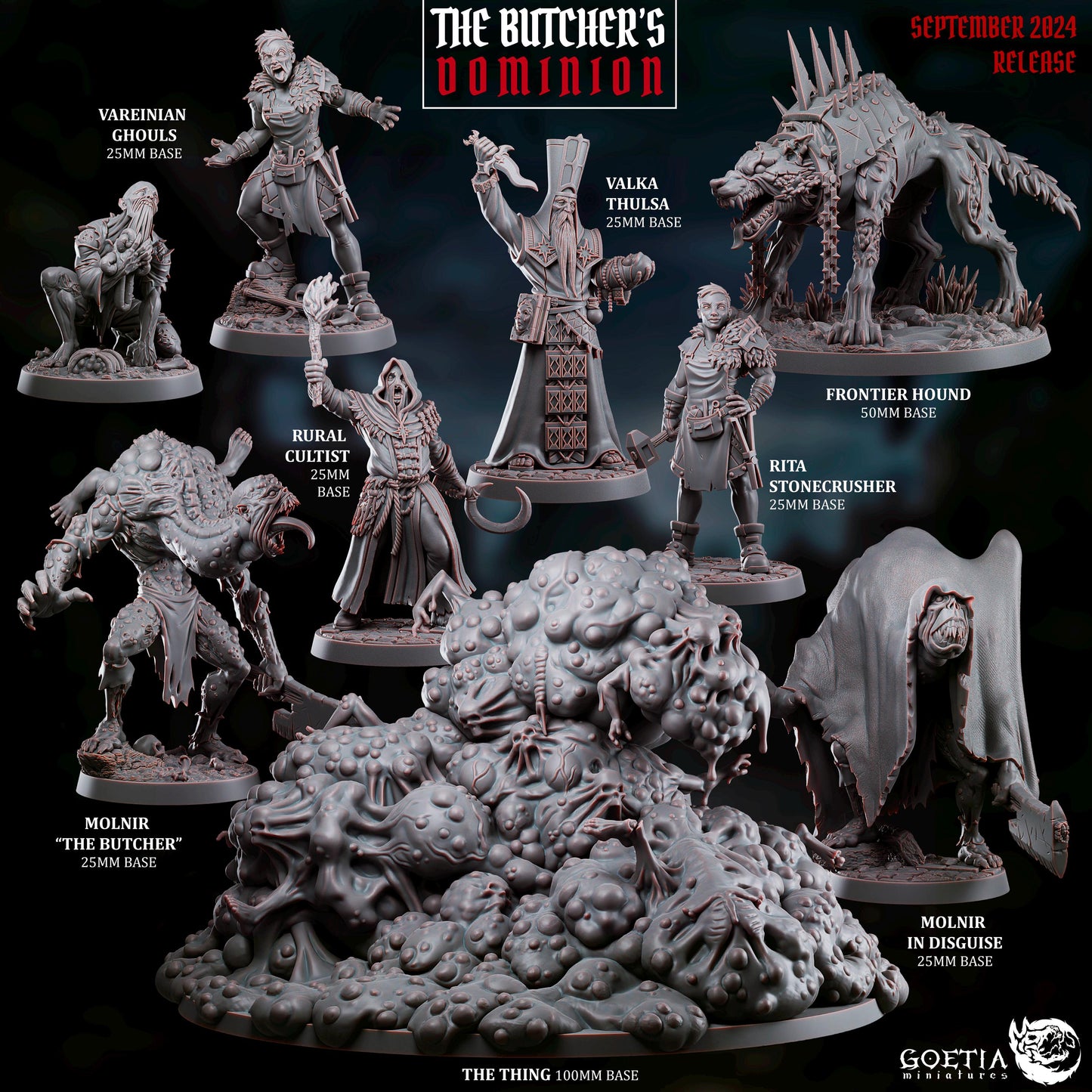 a bunch of miniature figurines on a table