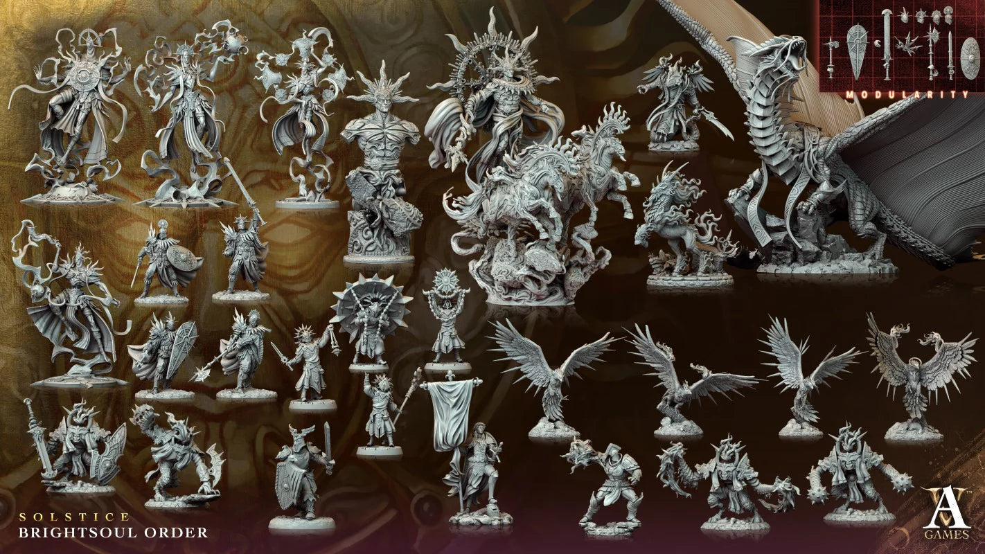 a bunch of white plastic figurines on a table