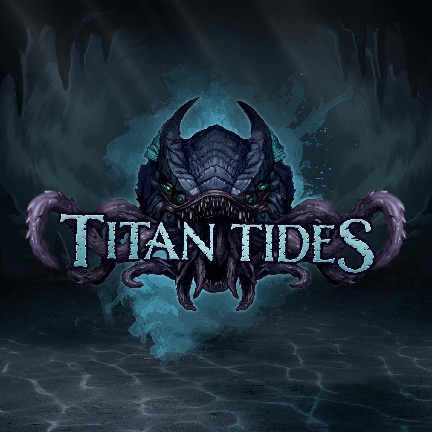 the logo for the video game titan tides