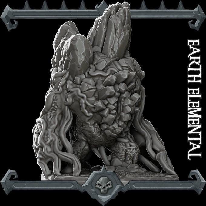 Earth Elemental | Nature Miniature | Rocket Pig Games | Resin | Fantasy | DnD | RPG | TTRPG | Tabletop