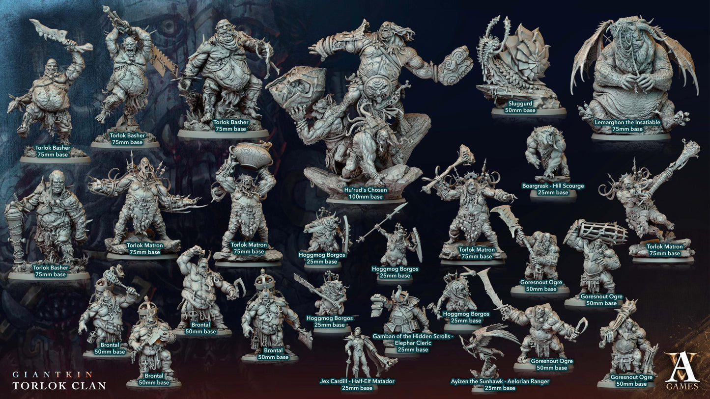 a bunch of warhammers with different poses and weapons