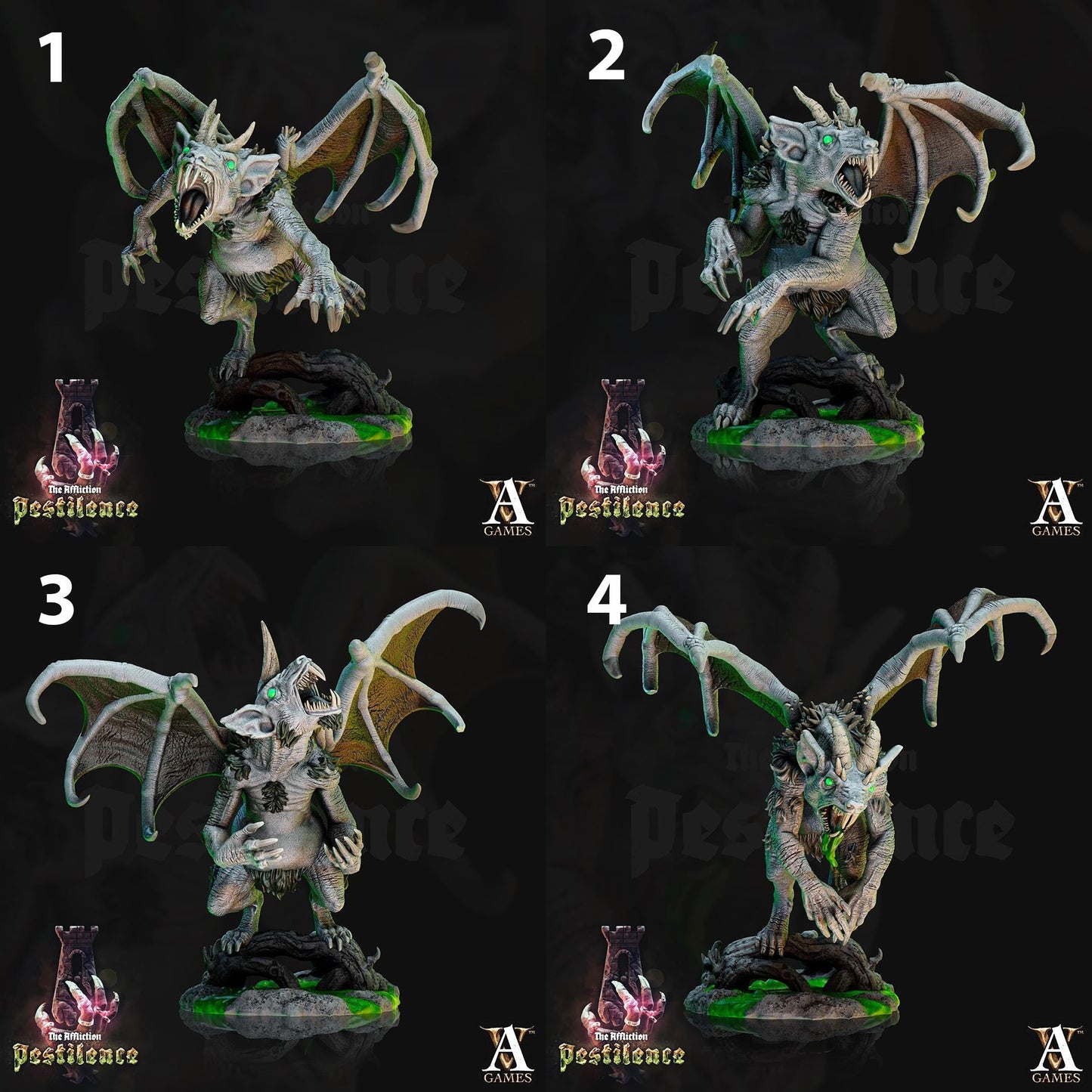 a series of photos showing how to paint a dragon