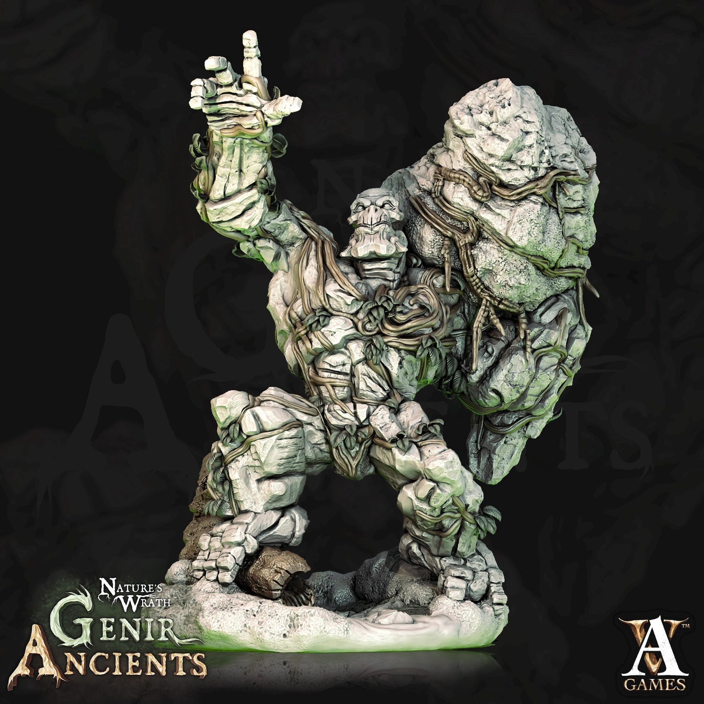 a statue of a creature with a gun in his hand