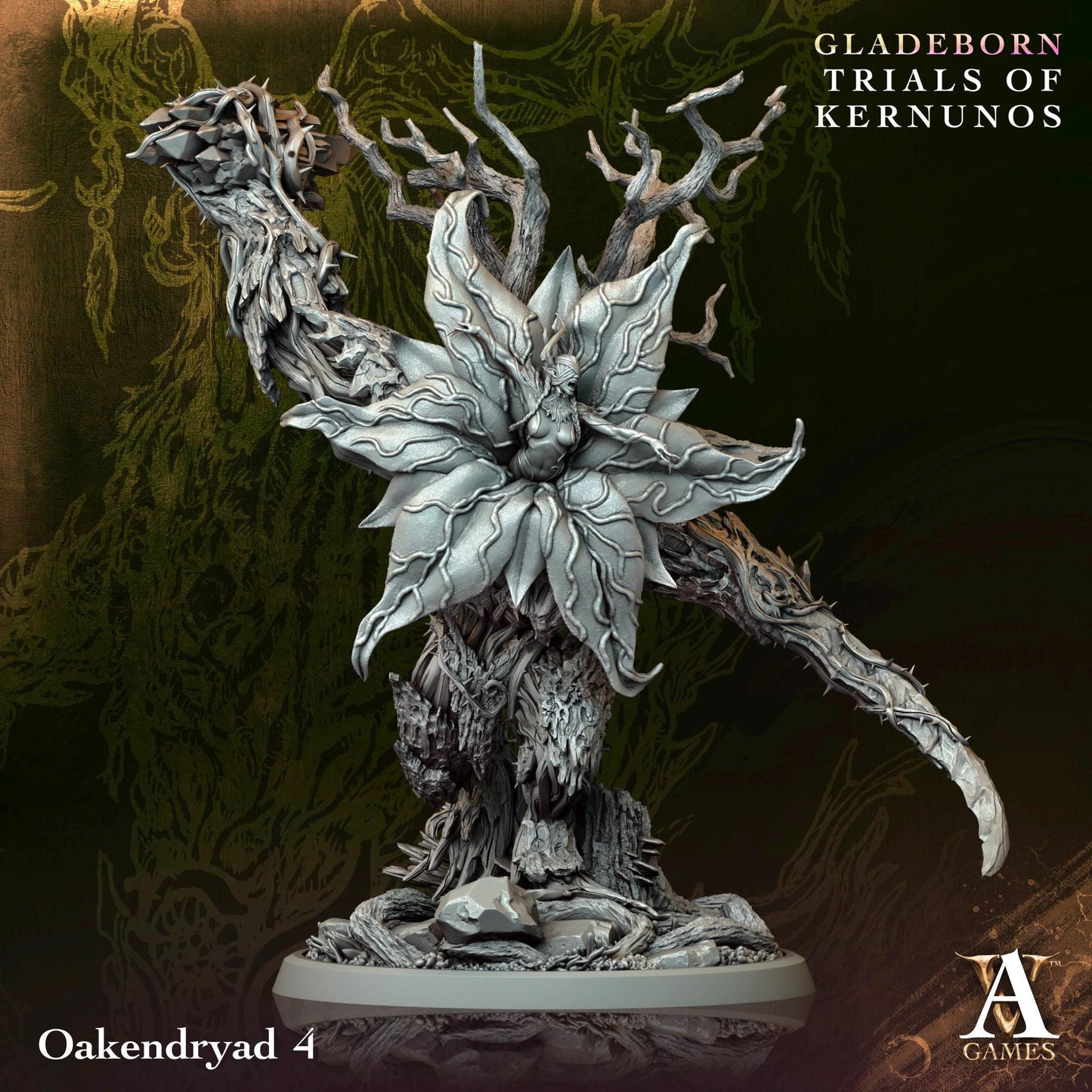 a statue of a demon holding a sword