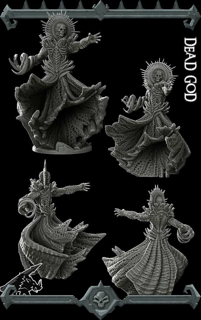 Dead God | Divine Miniature | Rocket Pig Games | Resin | Fantasy | DnD | RPG | TTRPG | Tabletop