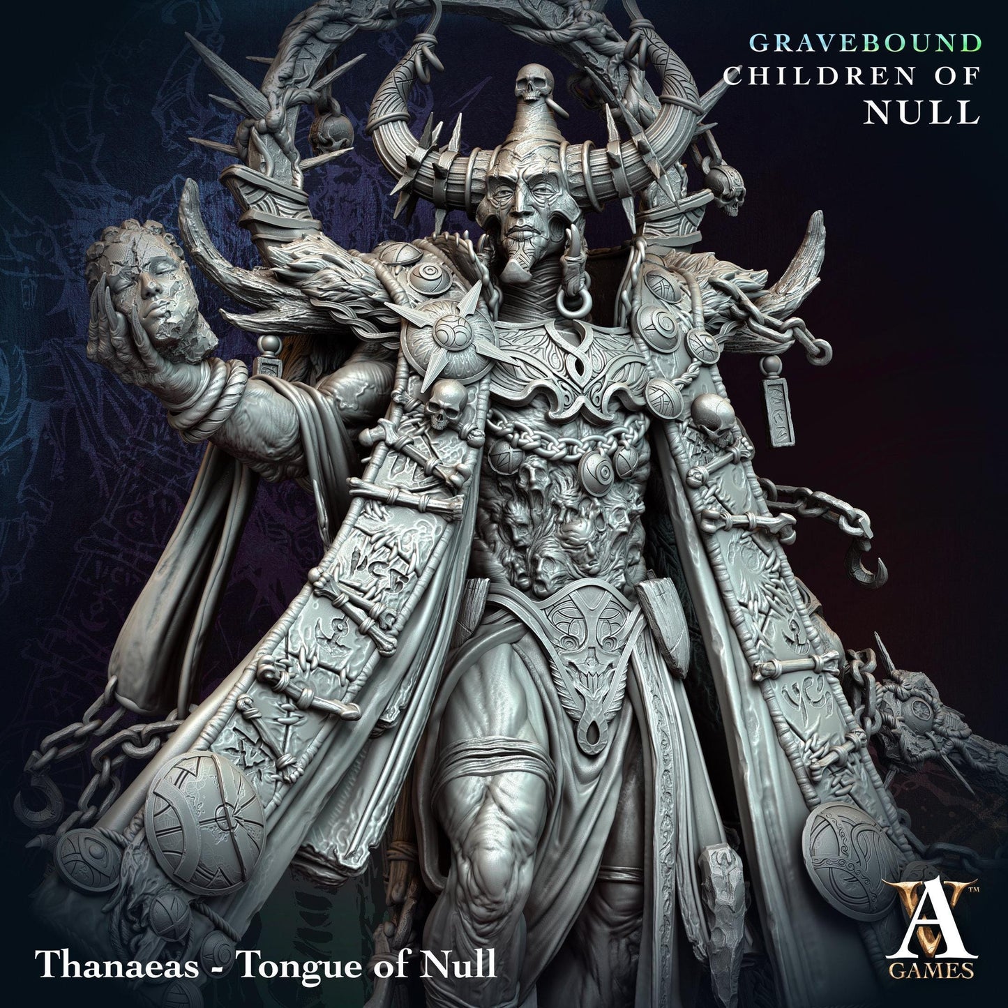 a statue of a woman with horns and armor