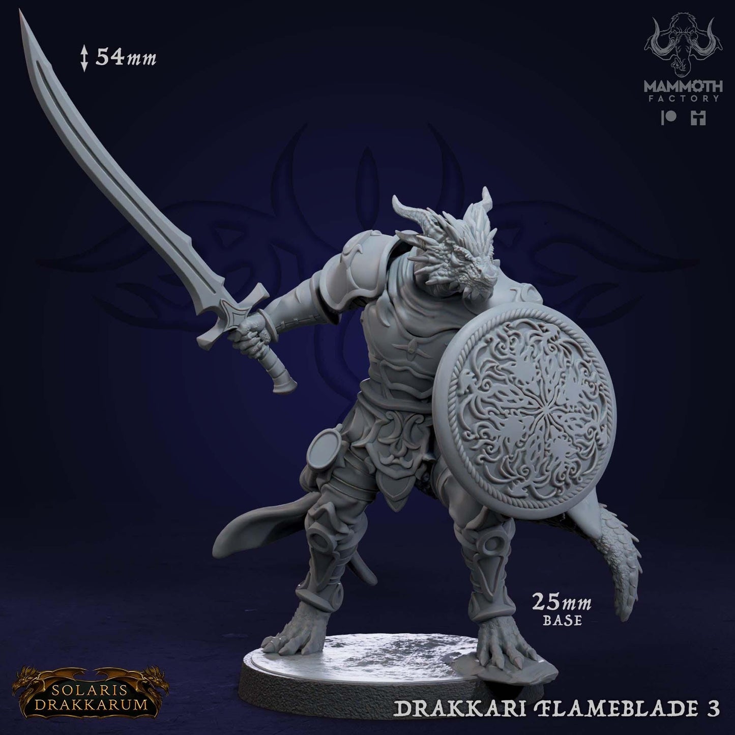 a statue of a knight with a sword and shield
