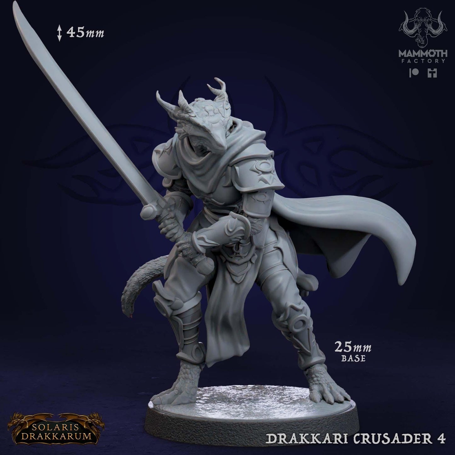 a figurine of a knight with a sword