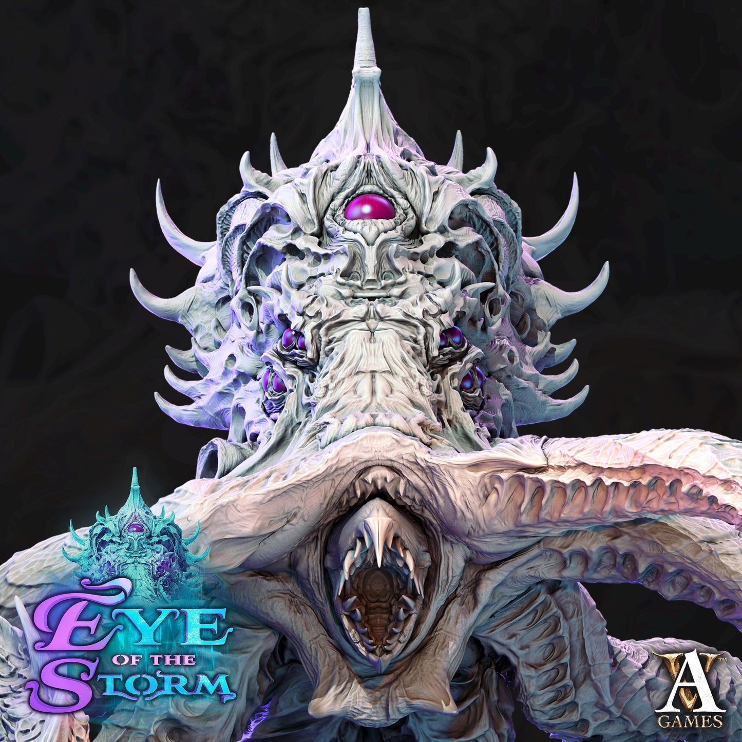 Sky Kraken | Greek Atlantis-Themed Storm Miniature | Archvillain Games | Eye of the Storm | Resin | Fantasy | DnD | RPG | TTRPG | Tabletop