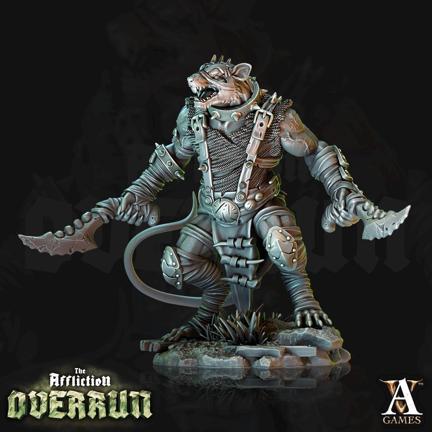a statue of a demon holding a knife