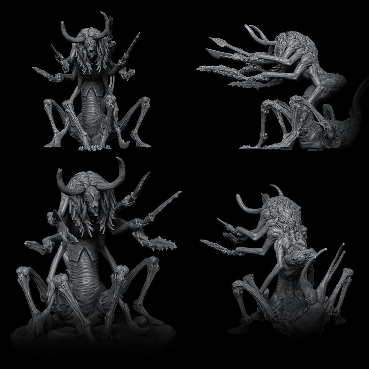 a group of alien figurines sitting on top of each other