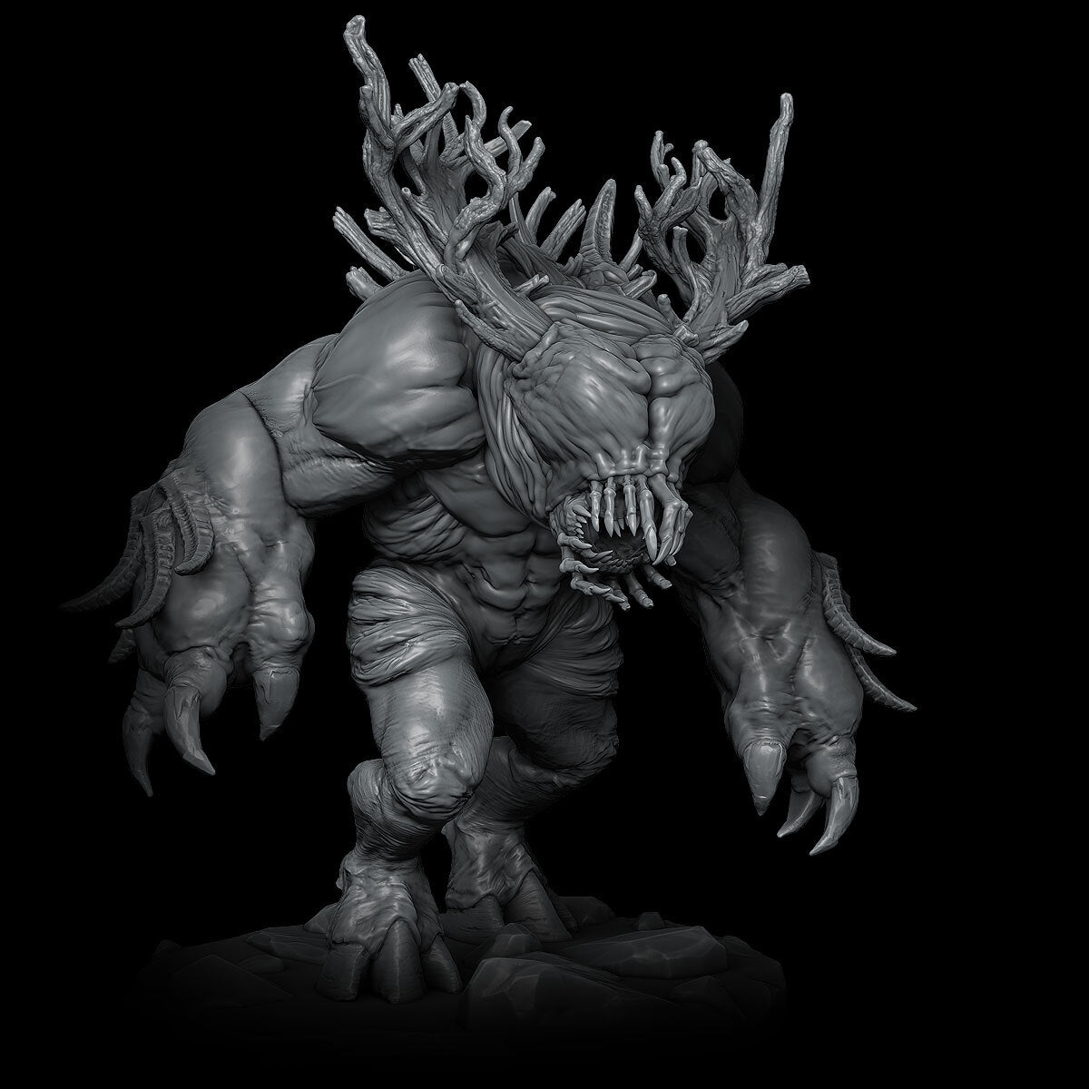 a creature with horns and horns on it's head