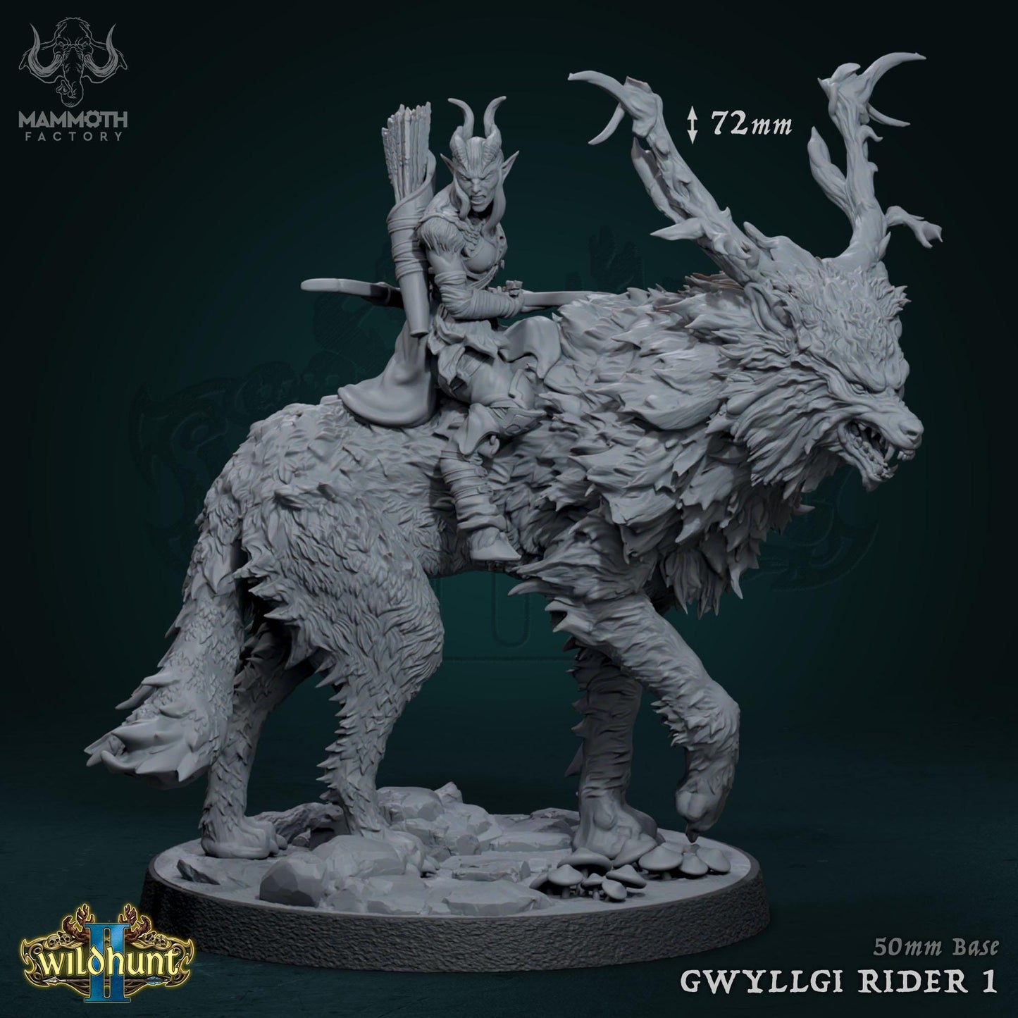 a statue of a woman riding on the back of a wolf
