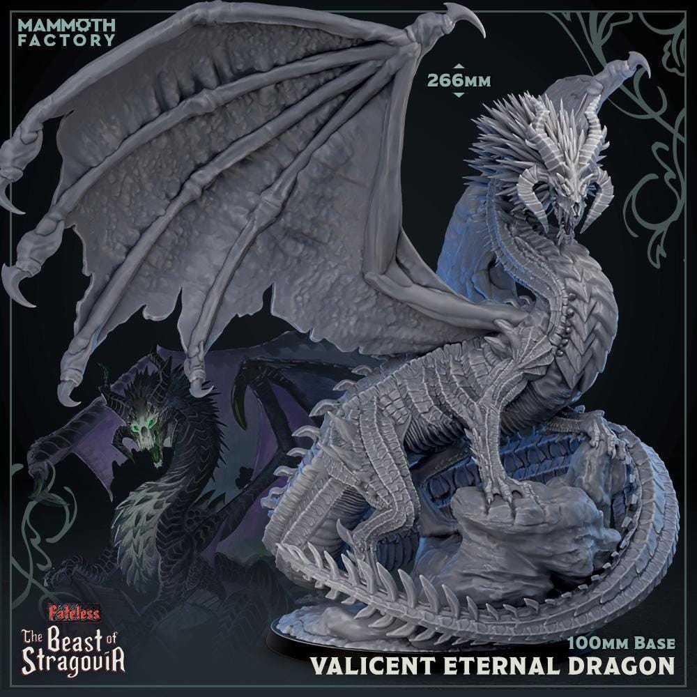 a white dragon statue sitting on top of a table