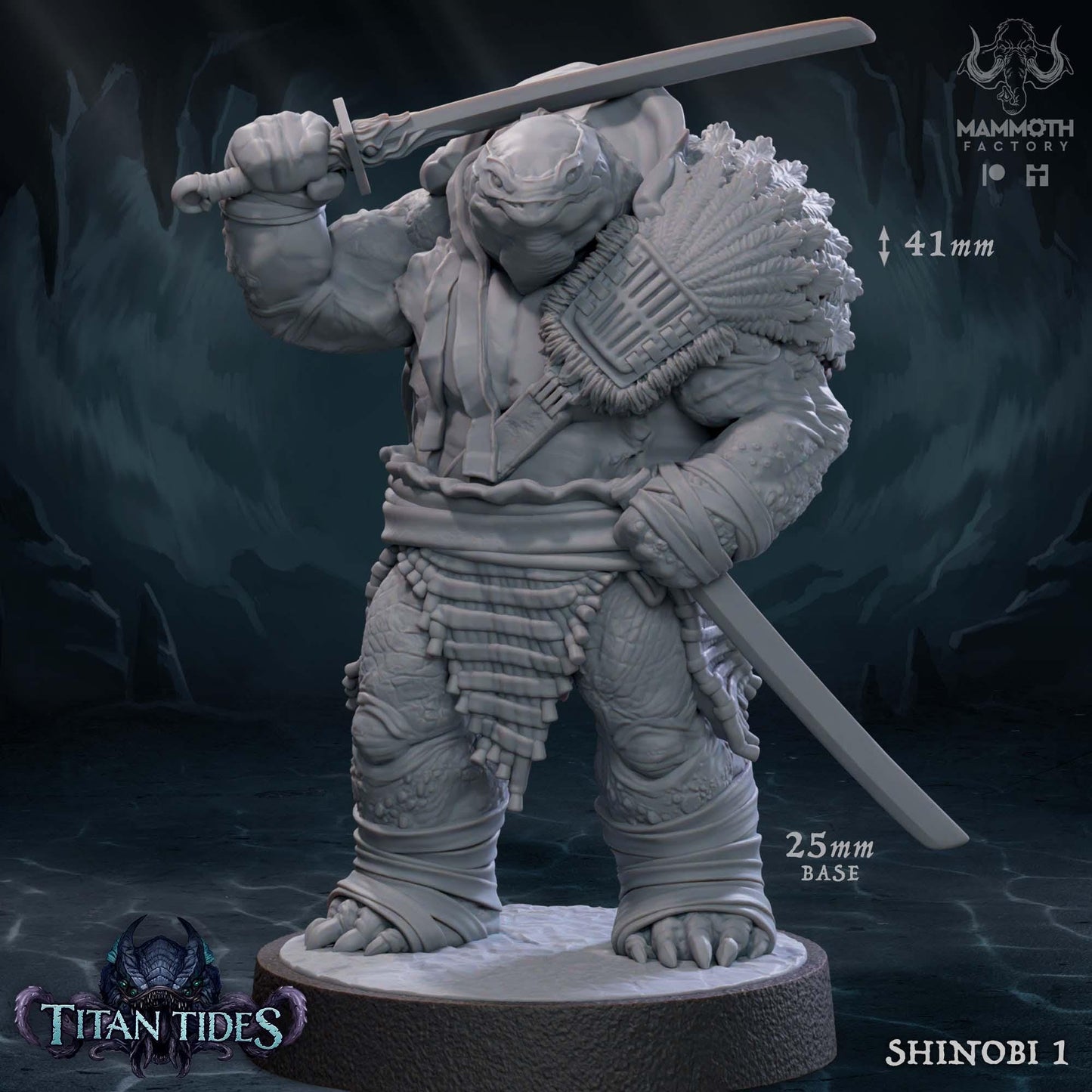 a statue of a warrior holding a sword