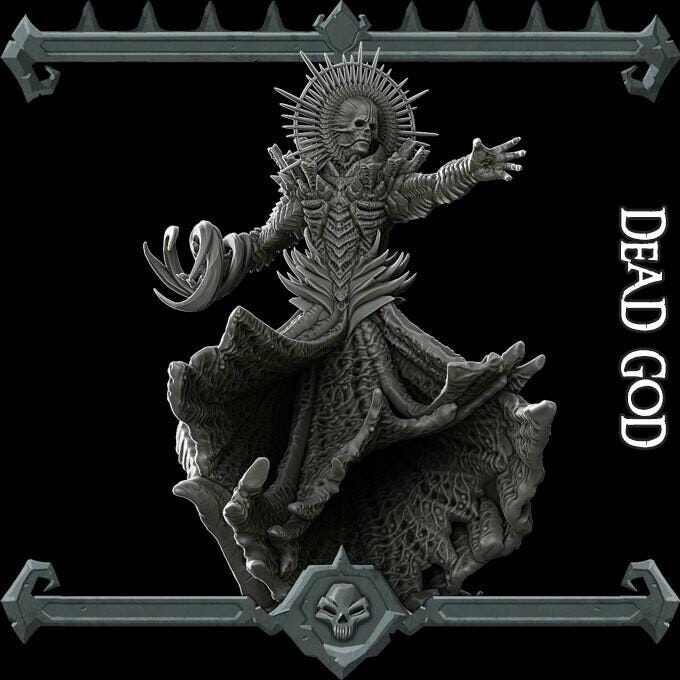 Dead God | Divine Miniature | Rocket Pig Games | Resin | Fantasy | DnD | RPG | TTRPG | Tabletop