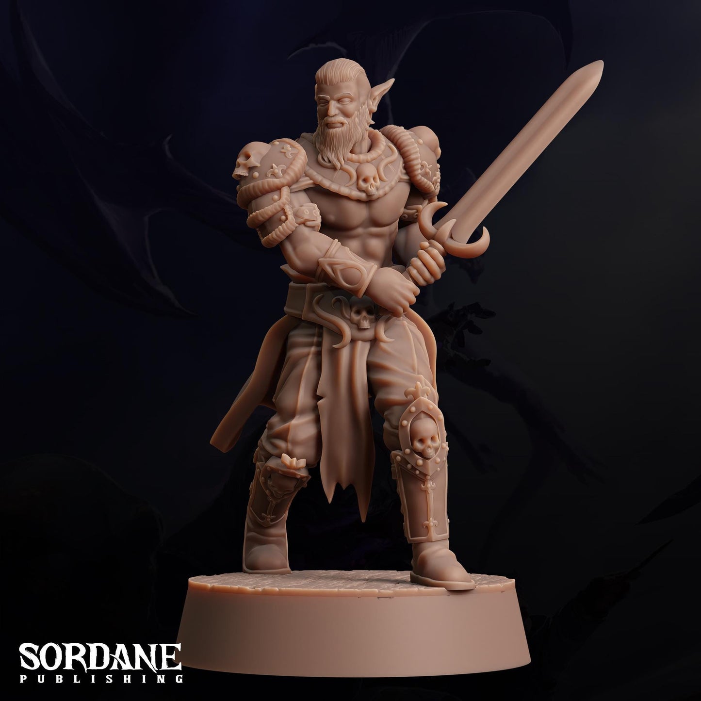 a statue of a man with a sword