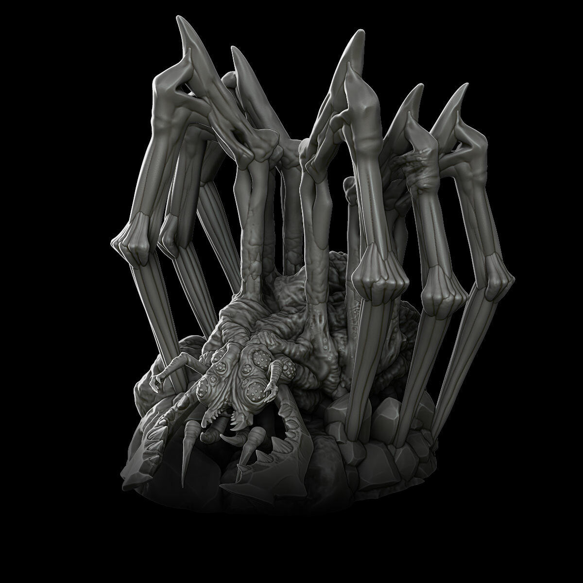 a black and white photo of a skeleton sculpture