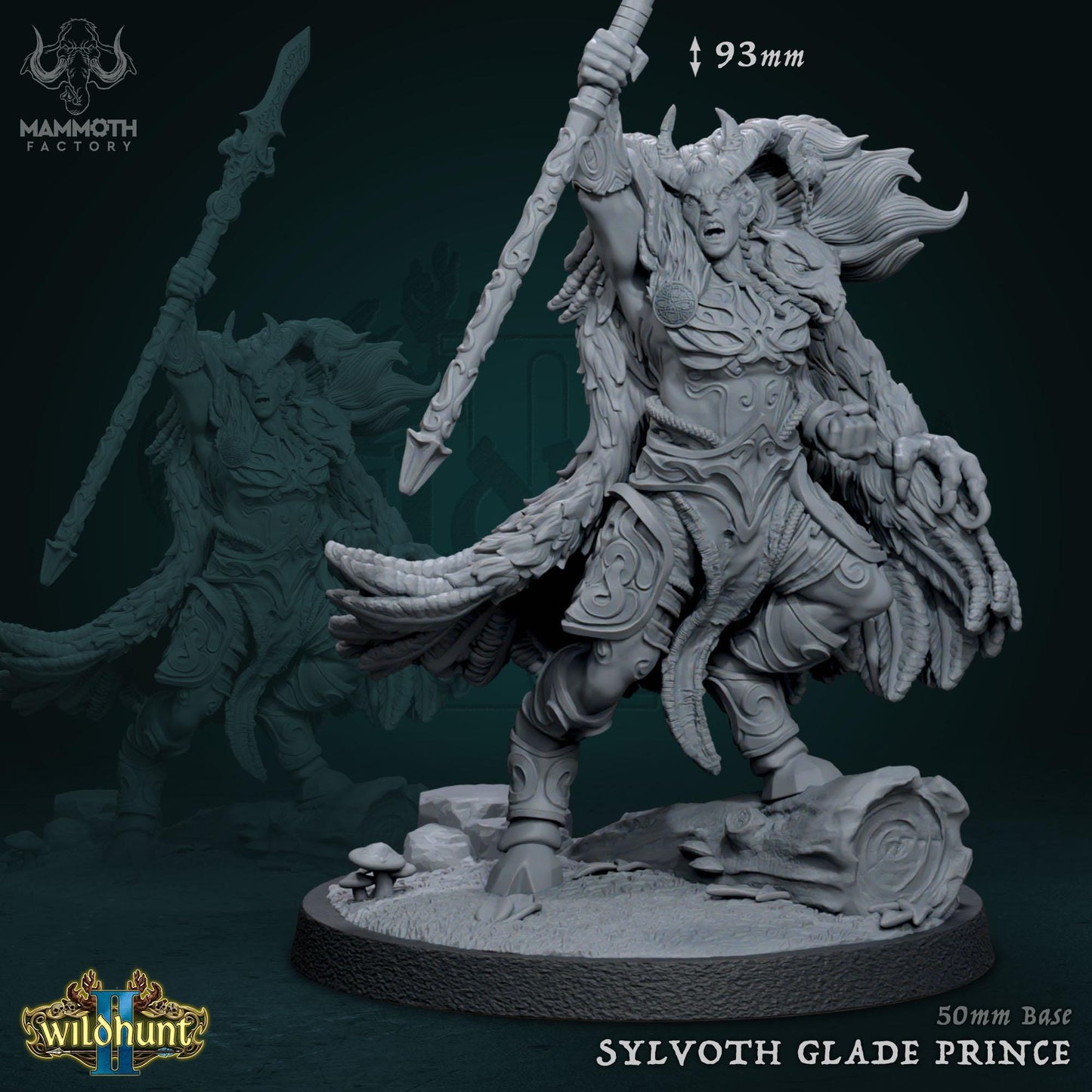 a statue of a demon holding a sword