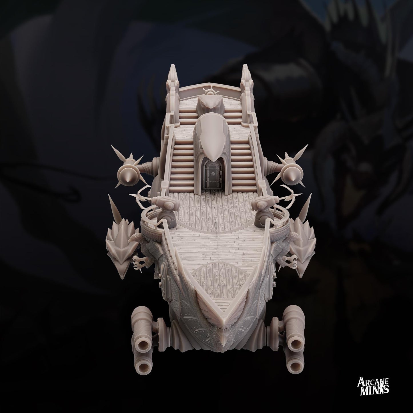 Zephyr Assault Class Frigate | Massive Airship w/ Playable Interior and Exterior | DnD | Terrain | TTRPG | Fantasy | Tabletop | Spelljammer