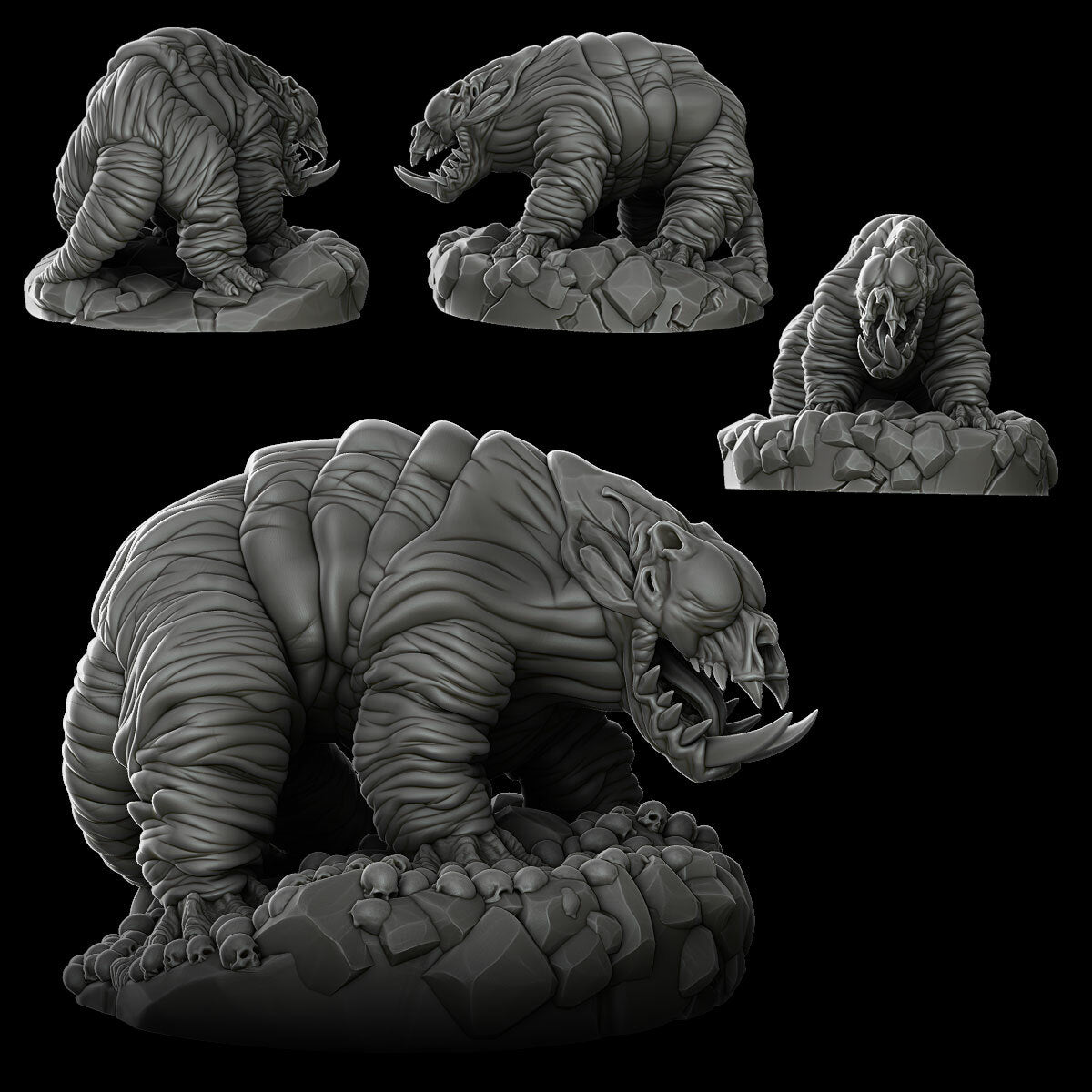 a black and white photo of a plastic model of a dinosaur