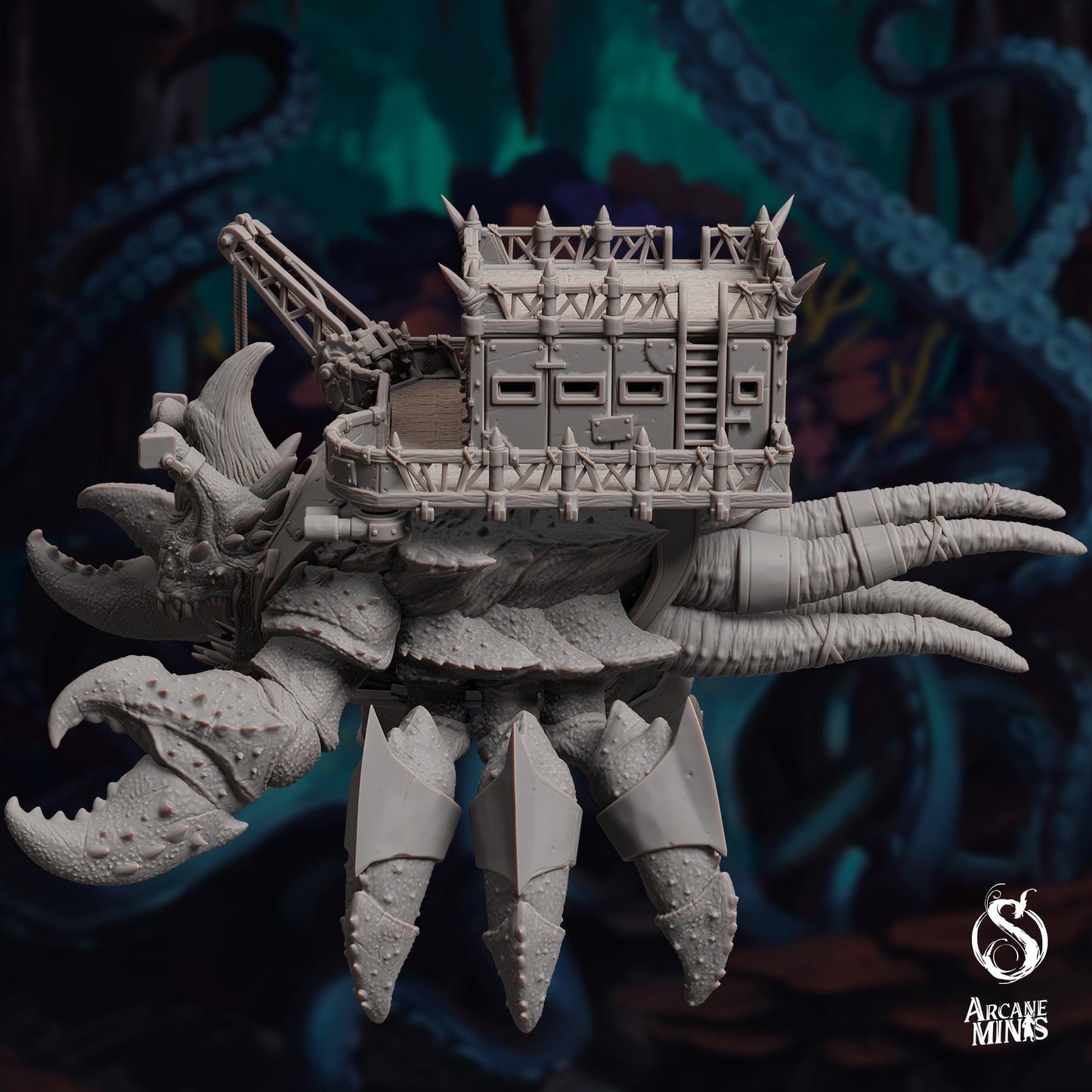 Pinnex Frigate | Massive Creature with Playable Interior and Exterior | DnD | Terrain | TTRPG | Fantasy | RPG | Tabletop | Spelljammer