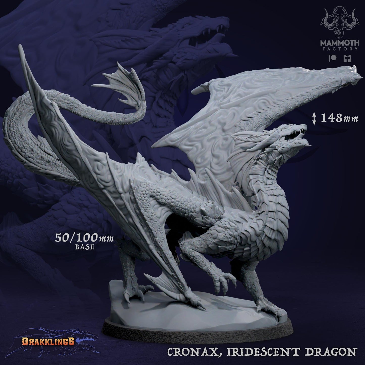 a white statue of a dragon on a pedestal