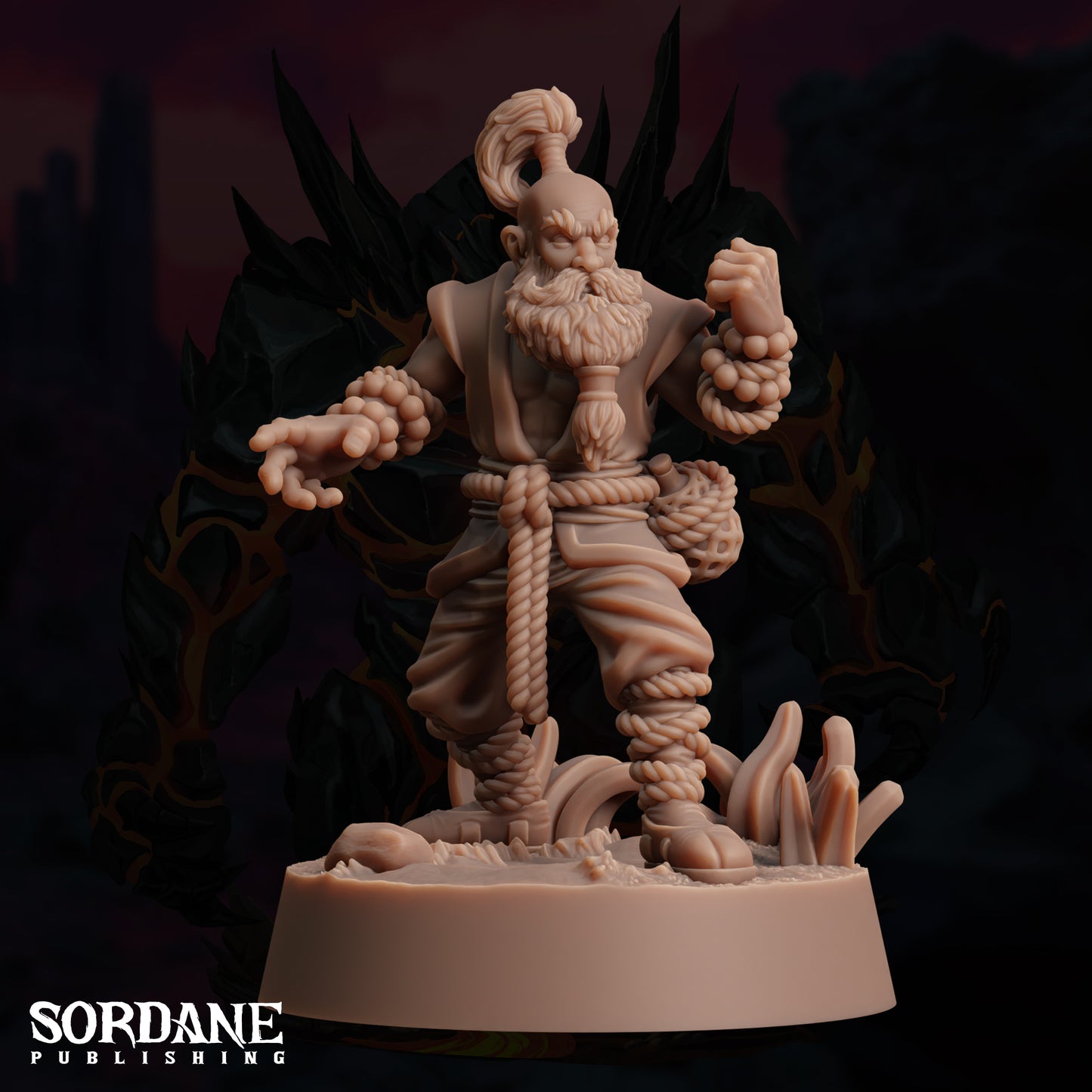 a statue of a man with a beard and mustache