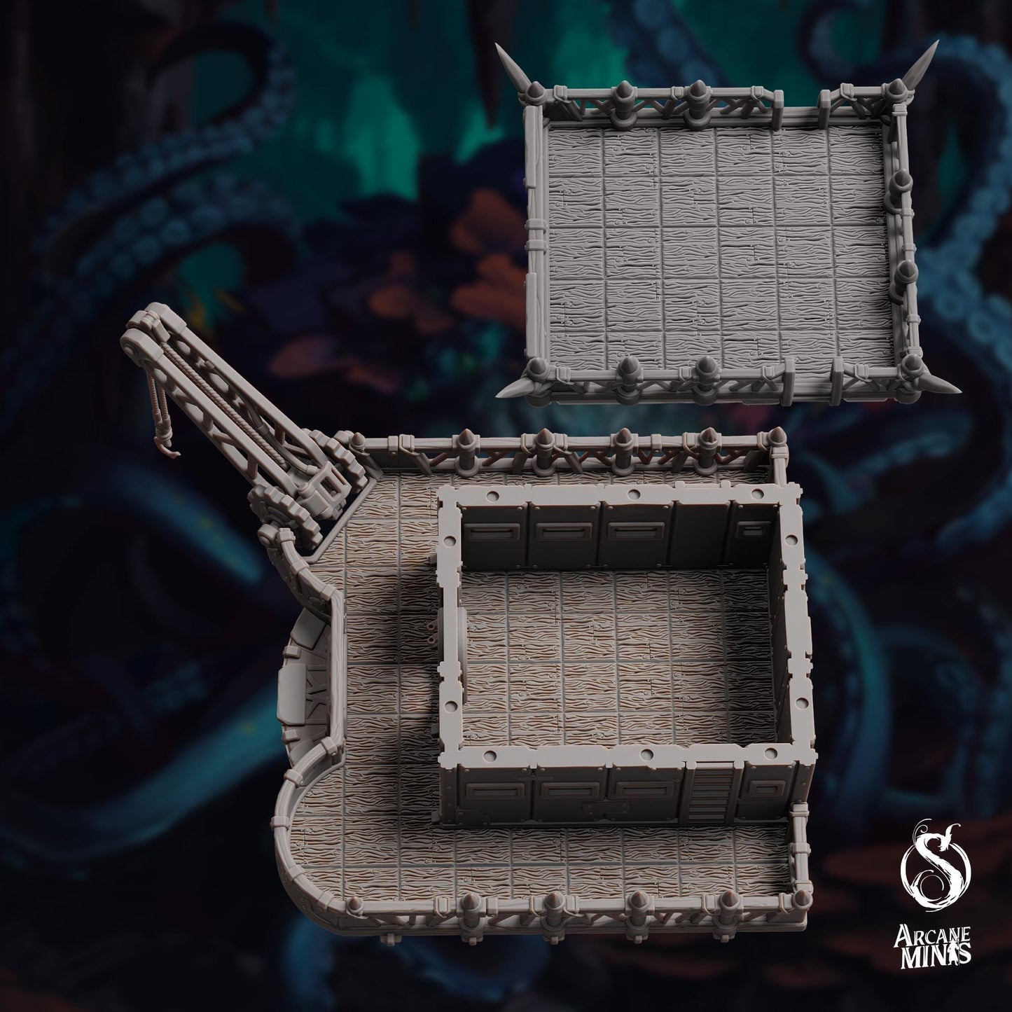 Pinnex Frigate | Massive Creature with Playable Interior and Exterior | DnD | Terrain | TTRPG | Fantasy | RPG | Tabletop | Spelljammer