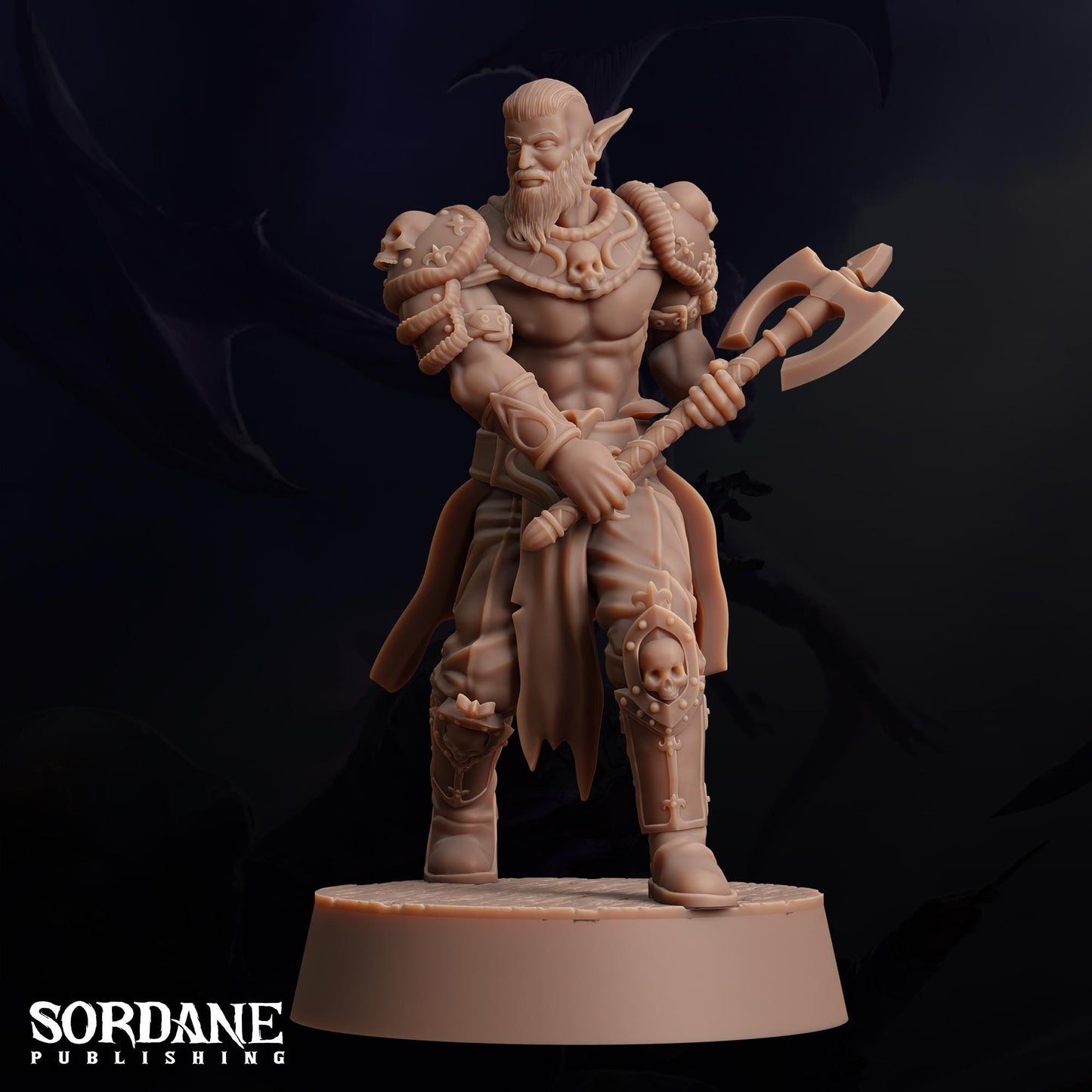 a statue of a man with a hammer in his hand