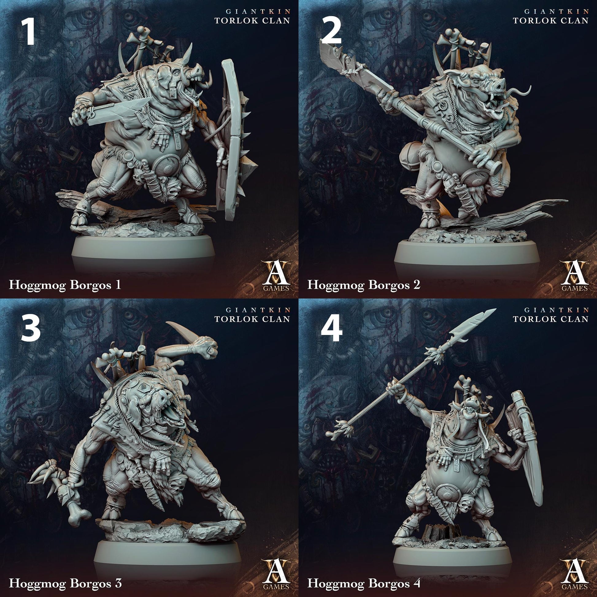 a set of four pictures of a knight with a sword