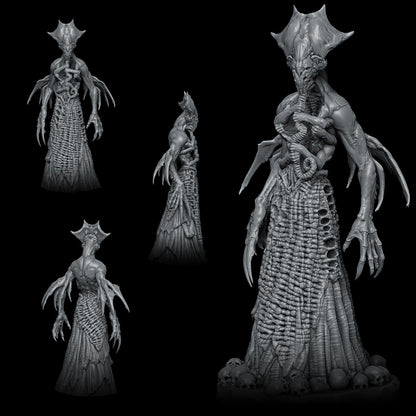 a black and white photo of a creepy creature