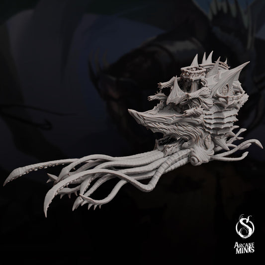 a close up of a model of a creature