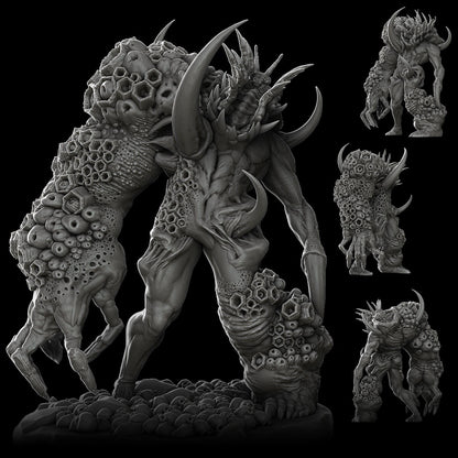 a black and white photo of a demonic creature