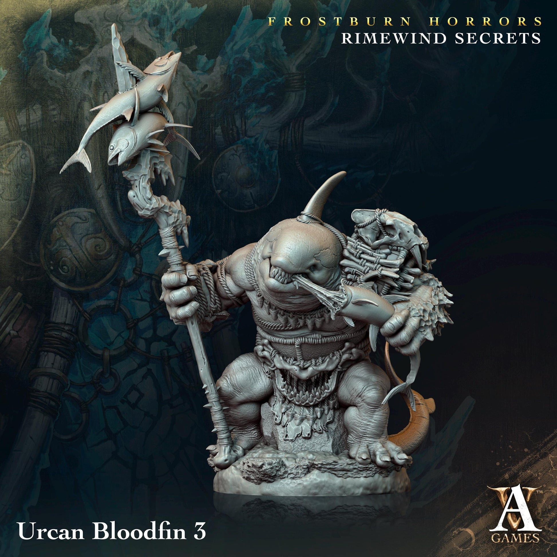 a statue of a demon holding a sword